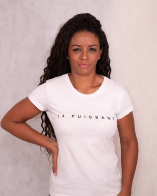 T-Shirt La Gisela Gola Careca Branca La Puissant