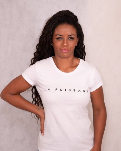 T-Shirt La Gisela Gola Careca Branca La Puissant T-Shirt La Gisela Gola Careca Branca La Puissant